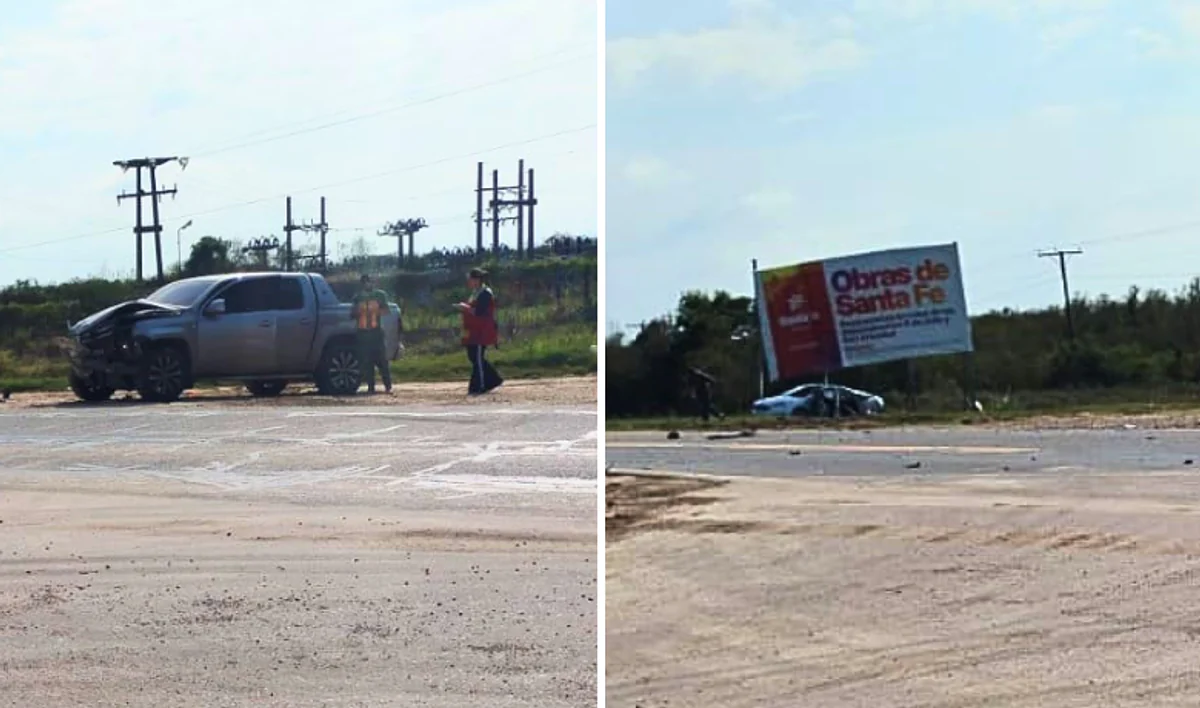 Choque en Huanqueros deja dos heridos y ruta cortada
