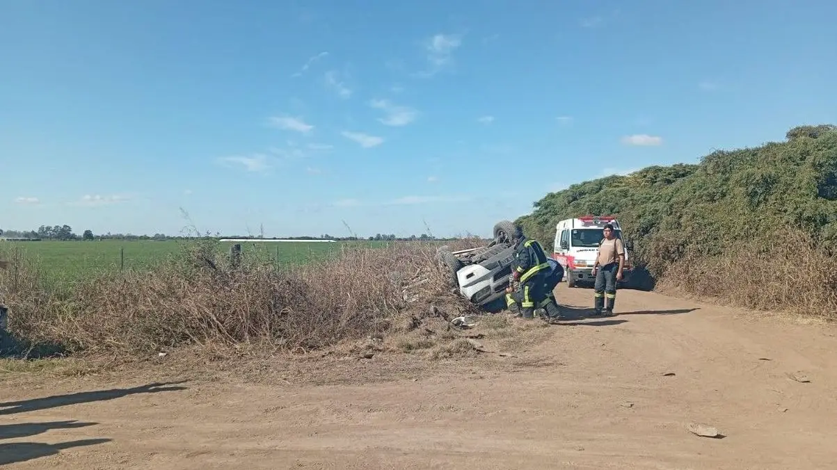 Accidente de tránsito en un cruce rural en Suardi con varios heridos