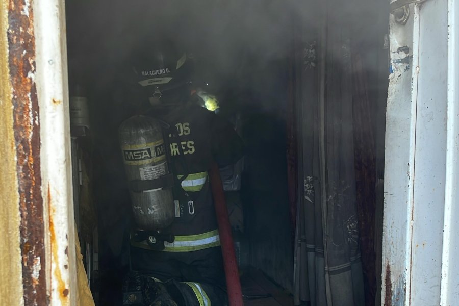 Incendio en el norte de Rafaela.