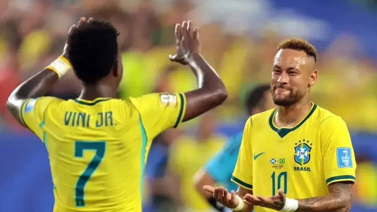 Vinicius Jr. marcó un doblete y Neymar tuvo su debut en el Mundial. (Foto: Reuters).