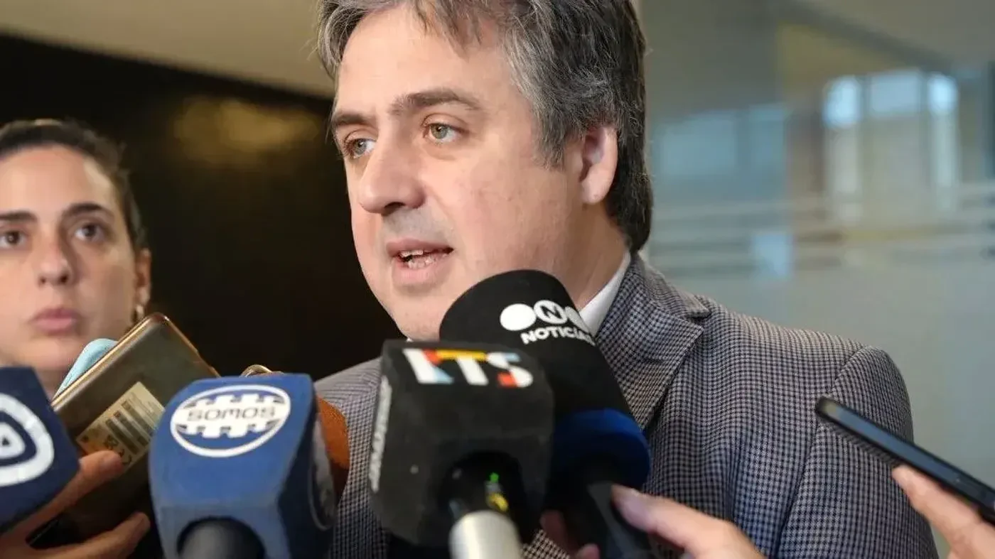 Pablo Cococcioni en la apertura del primer juicio por jurados en Rosario.