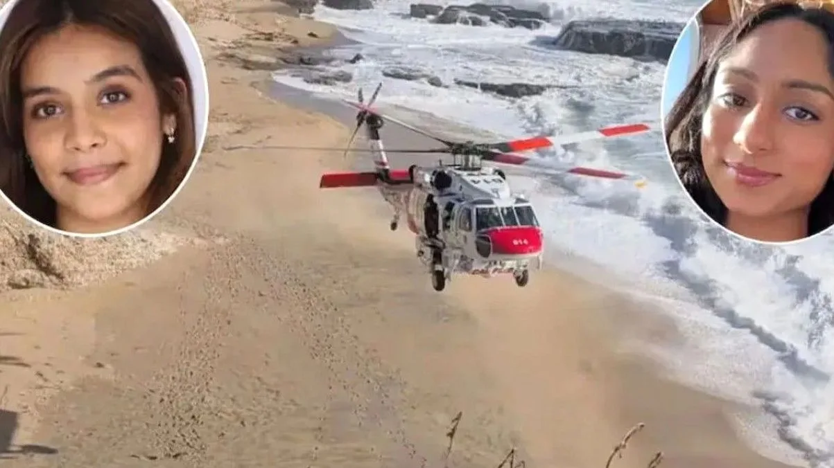 Harshita Nair y Mahial Sran murieron tras ser arrastradas por una ola en California. (Foto: Bomberos de Santa Cruz).
