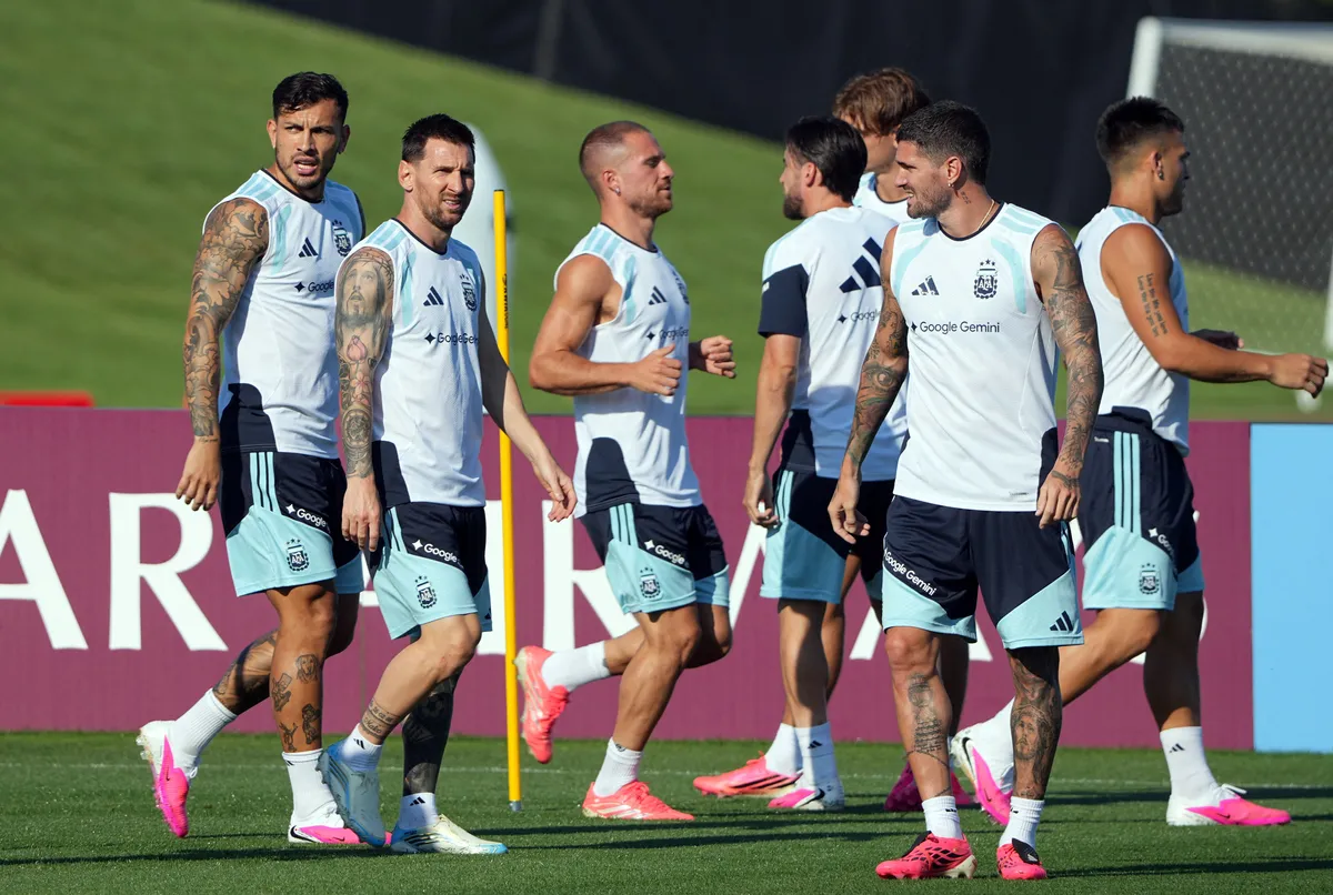 Práctica de la Selección Argentina