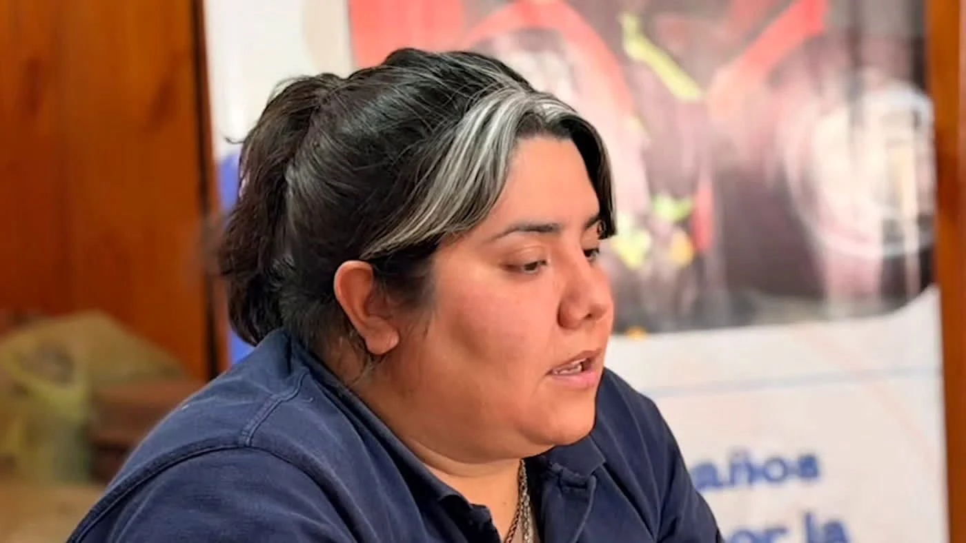 Natali Dobanton, jefa de Bomberos, en la reunión del plan de contingencia de San Cristóbal ante El Niño