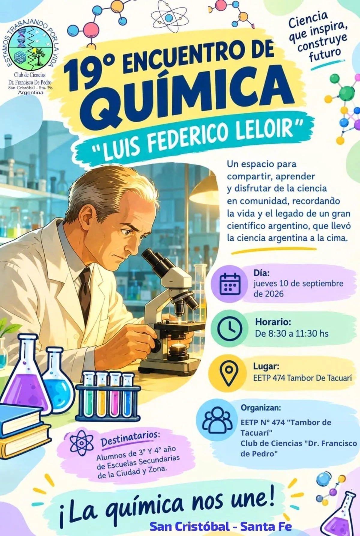 Encuentro de Química &amp;quot;Luis Federico Leloir&amp;quot; en San Cristóbal