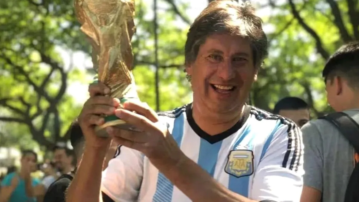 Santacroce luego de que la selección argentina saliera campeona del Mundial 2022 Instagram