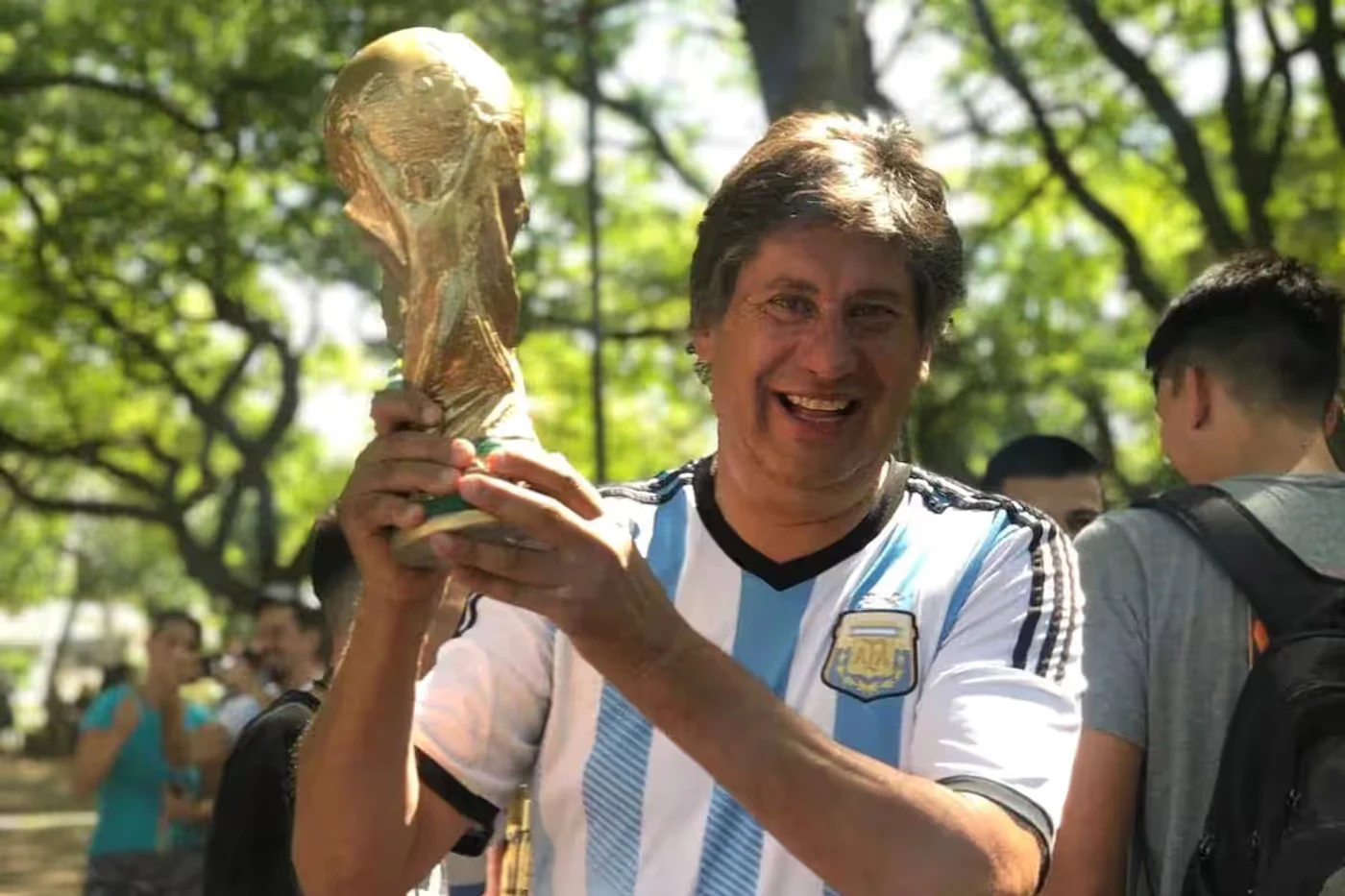 Santacroce luego de que la selección argentina saliera campeona del Mundial 2022 Instagram