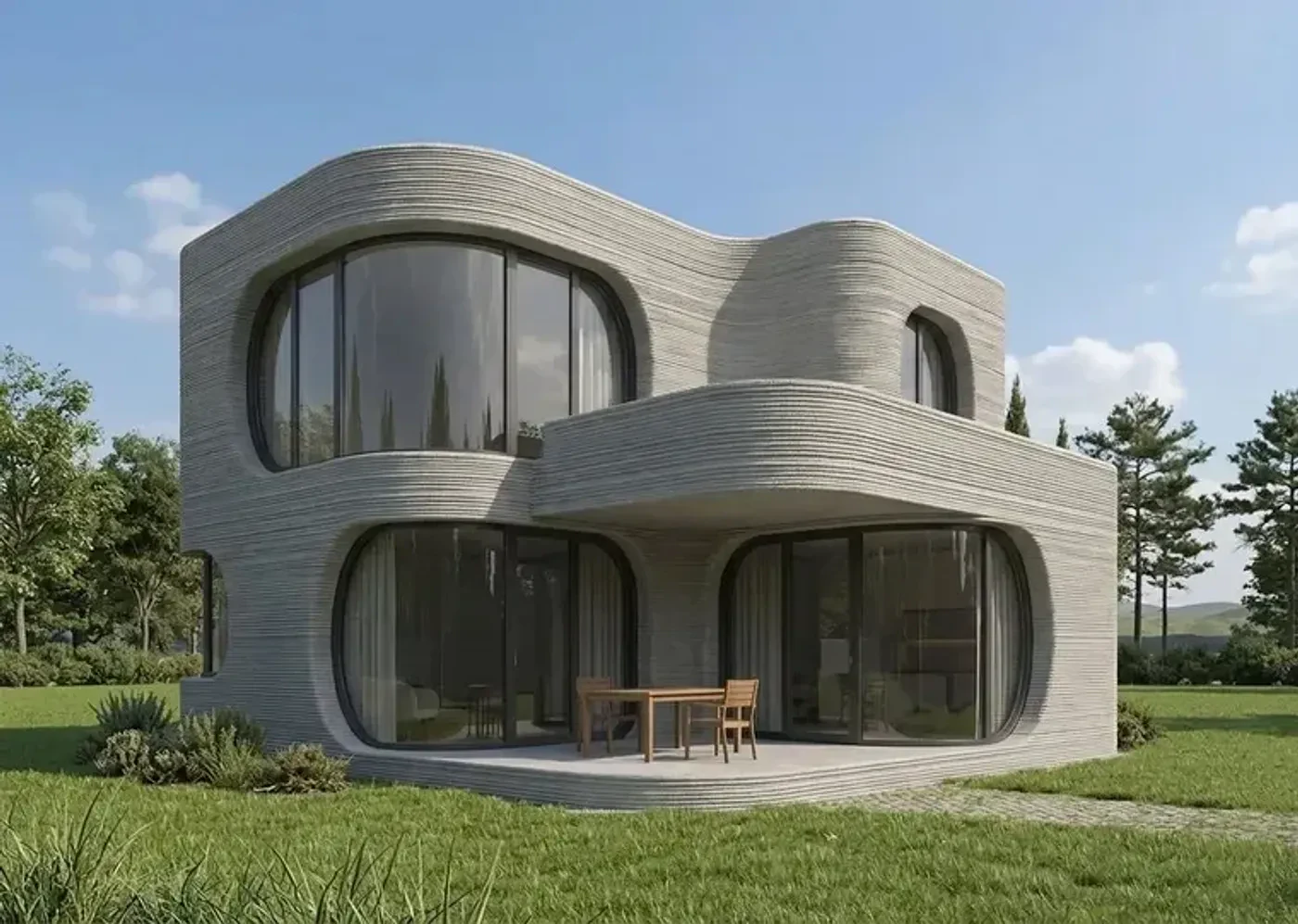 La impresora 3D deposita capas de hormigón de manera precisa, transformando la manera de construir casas y acelerando los tiempos de obra. Grondplek