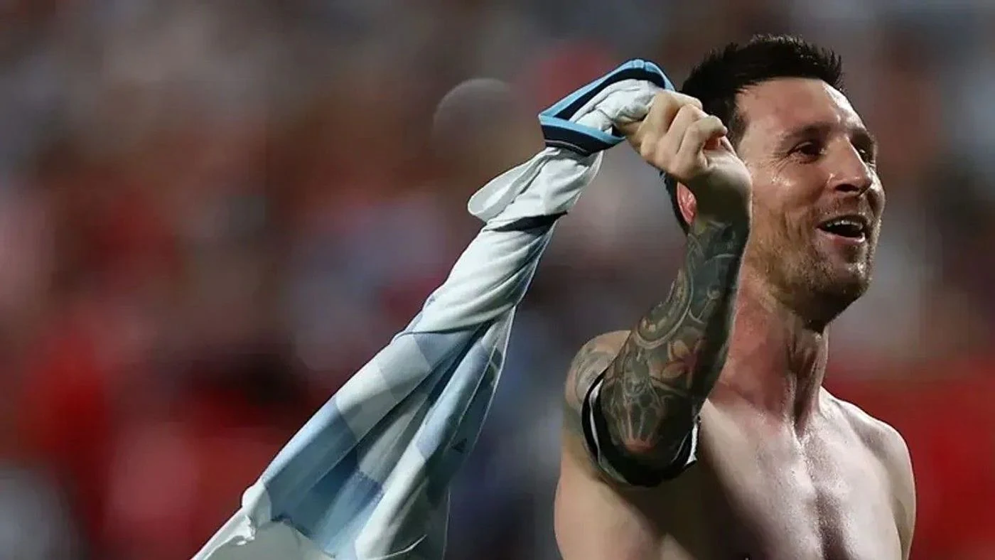 Messi, con la mira puesta en Inglaterra. FotoBaires