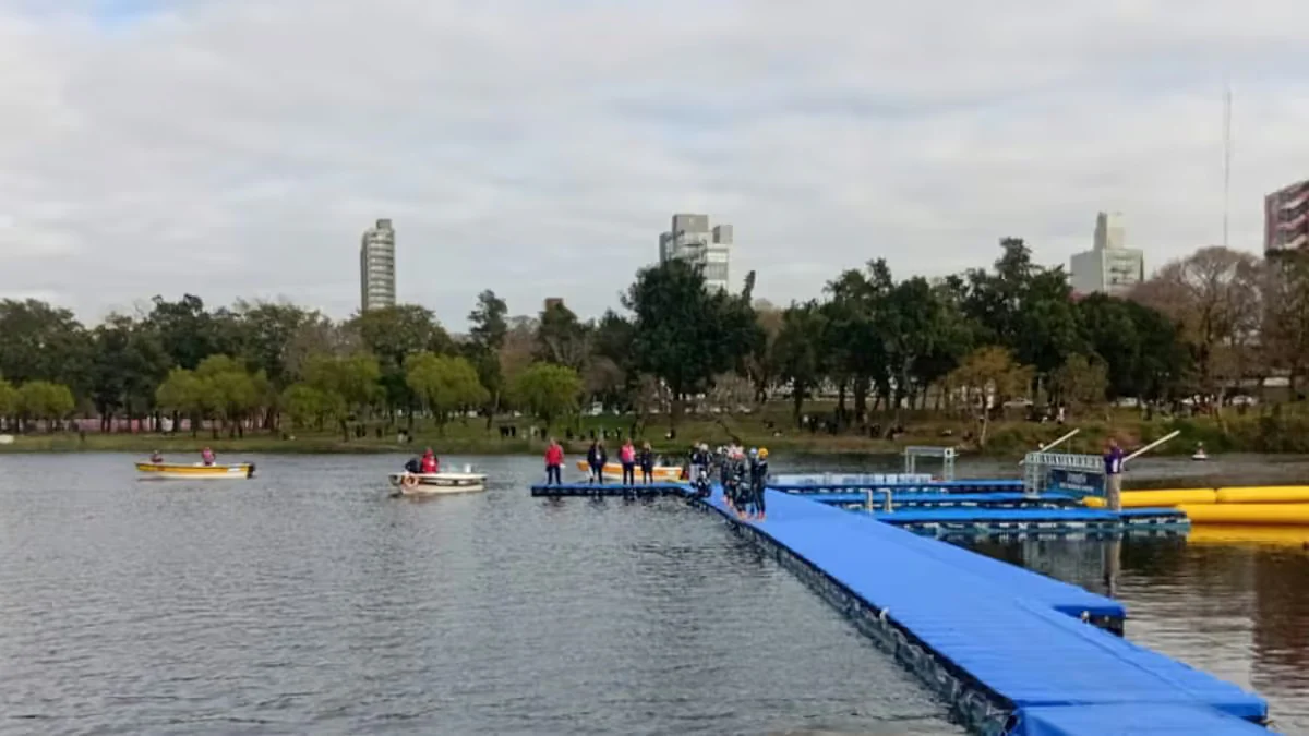 El lago del Parque del Sur recibió los 10 kilómetros de los Juegos Suramericanos.