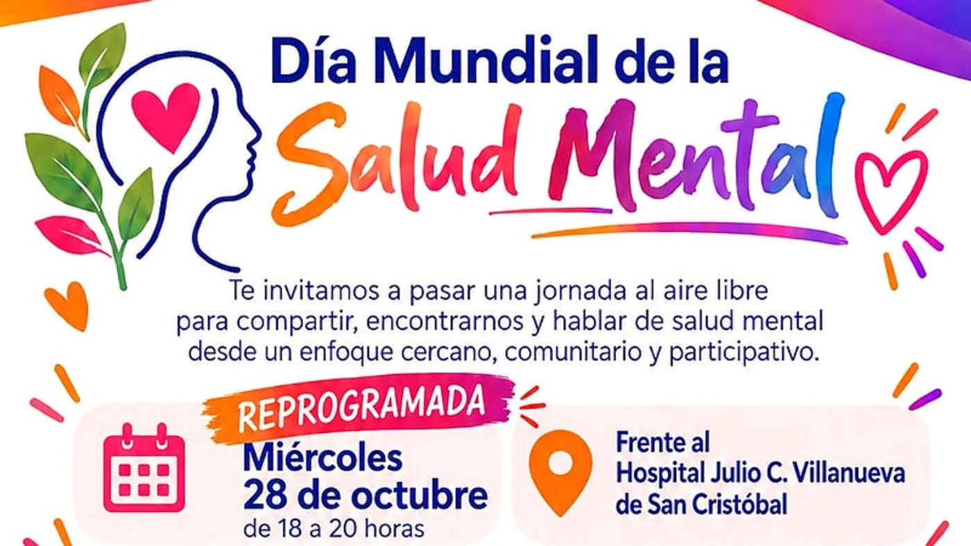 Imagen ilustrativa de la noticia: San Cristóbal: reprogramaron la jornada por el Día Mundial de la Salud Mental