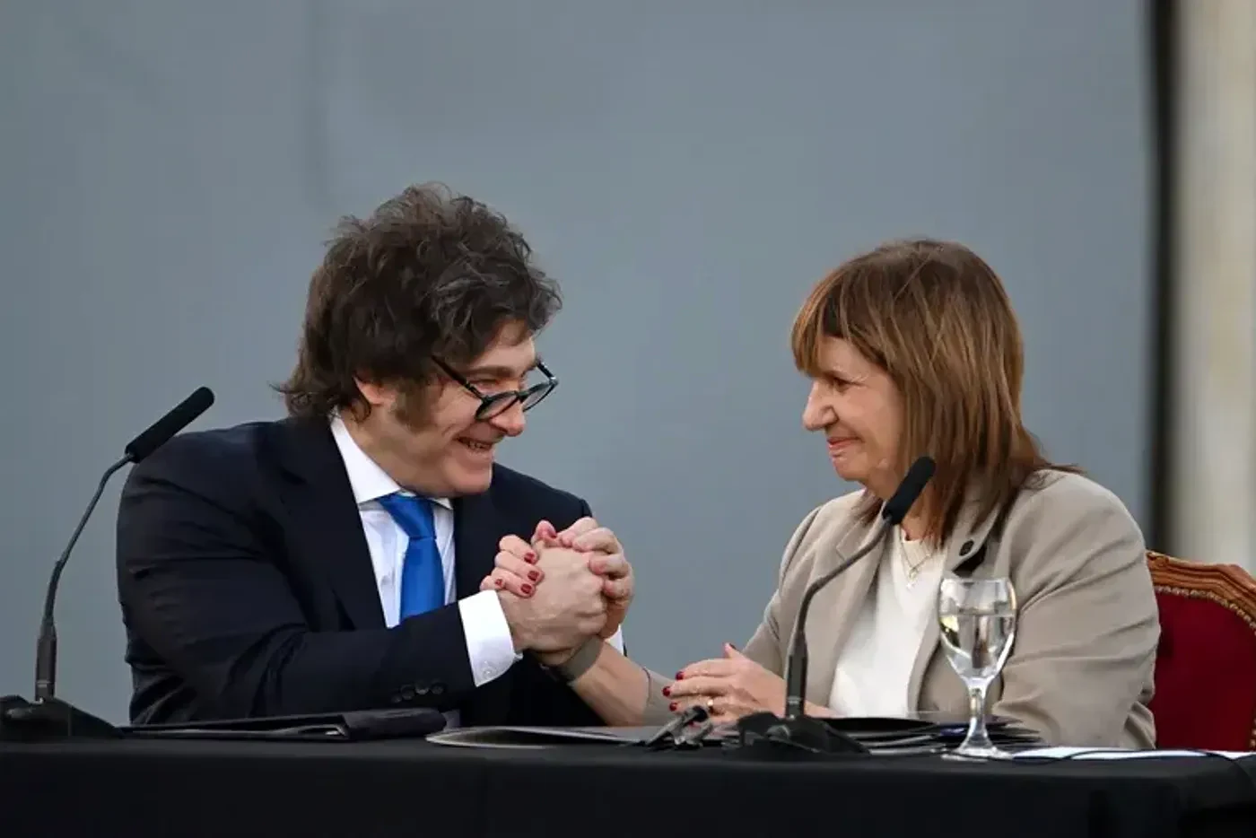 Patricia Bullrich y Javier Milei atraviesan momentos de tensión. Presidencia