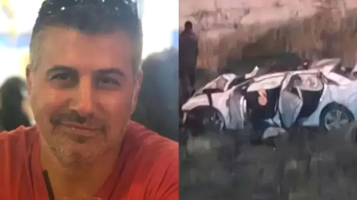 Los peritos de la Policía de Mendoza analizan las huellas de frenado sobre el lomo de burro de la avenida San Francisco de Asís, donde el Audi A3 perdió la esta