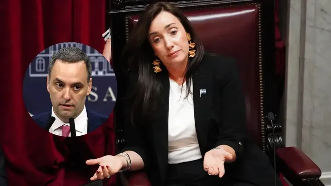 Victoria Villarruel cruzó a Manuel Adorni tras presentar su declaración jurada. Foto: Noticias Argentinas
