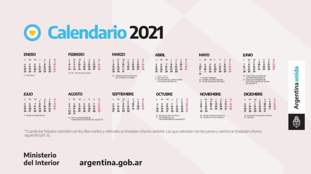 Feriado de Noviembre 2021