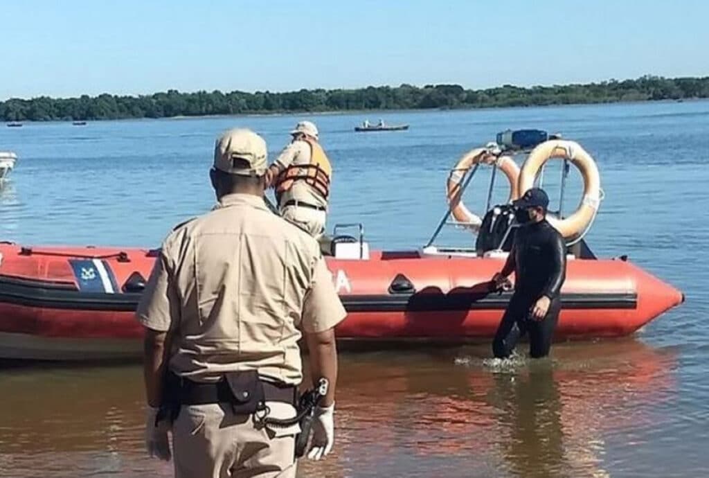 Padre e hijo murieron ahogados. Río Paraná en Corrientes