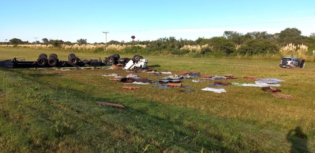 Murió un camionero en un accidente en la 34