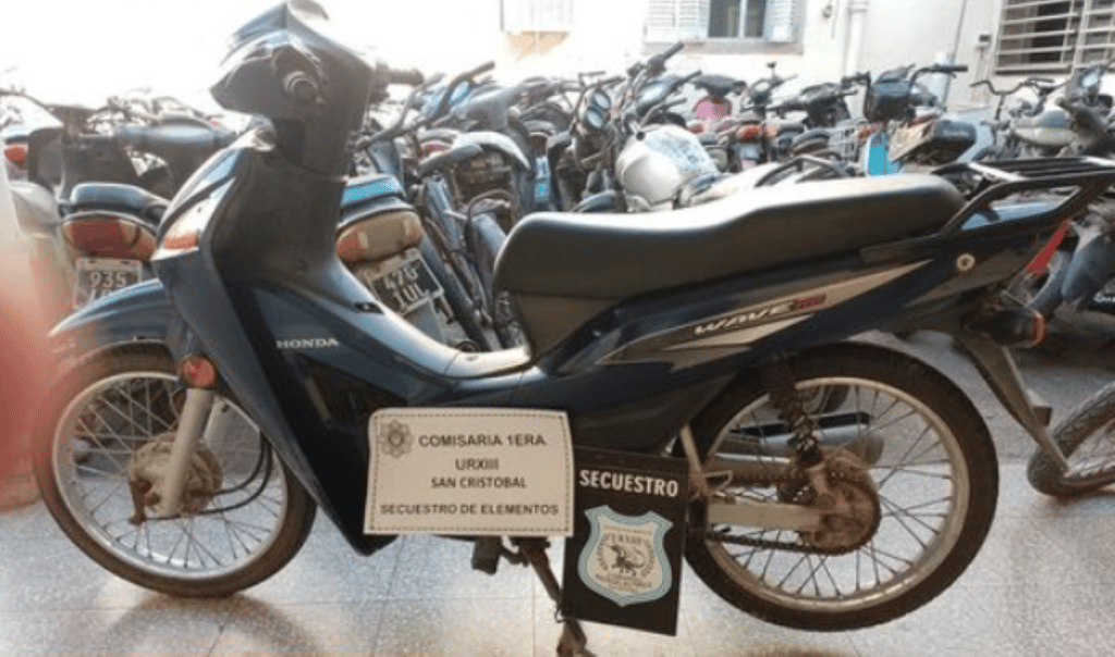 Se recuperó una moto robada