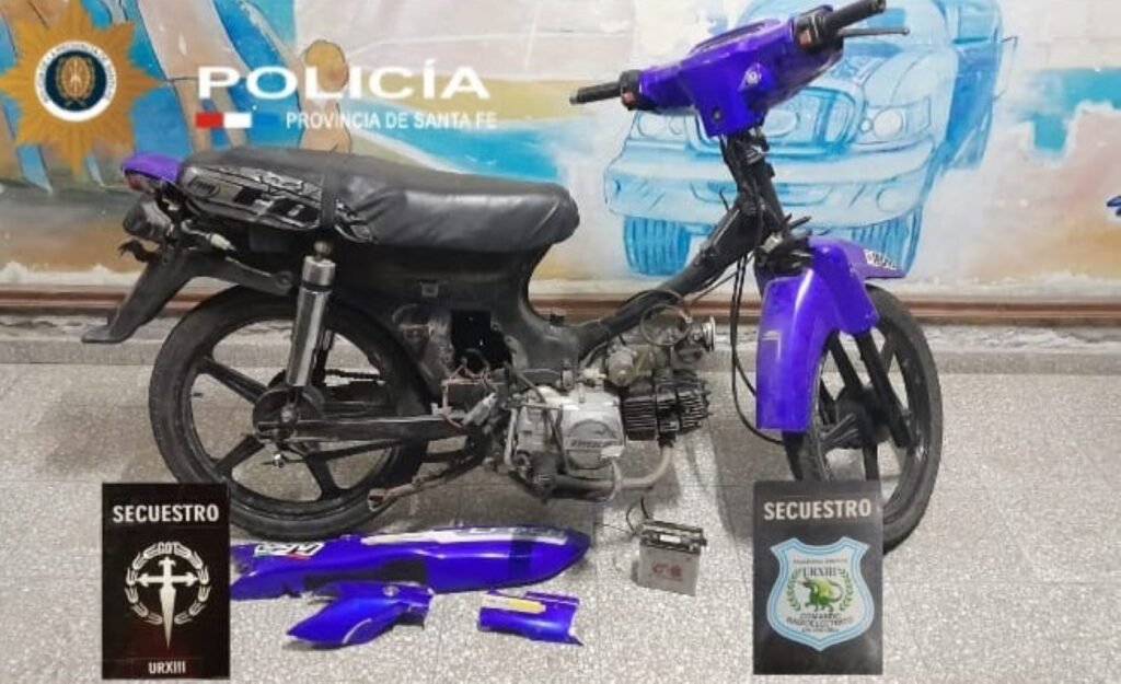 Esclarecen el robo de una moto