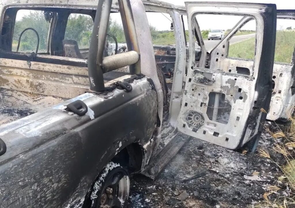 Se incendió una camioneta en ruta 39