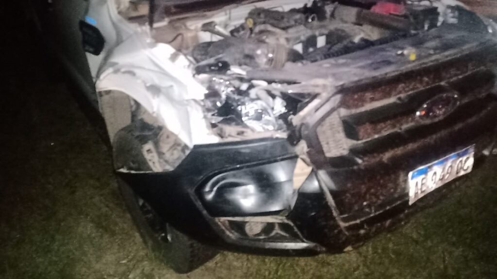 Accidente en el acceso a Laguna La Verde