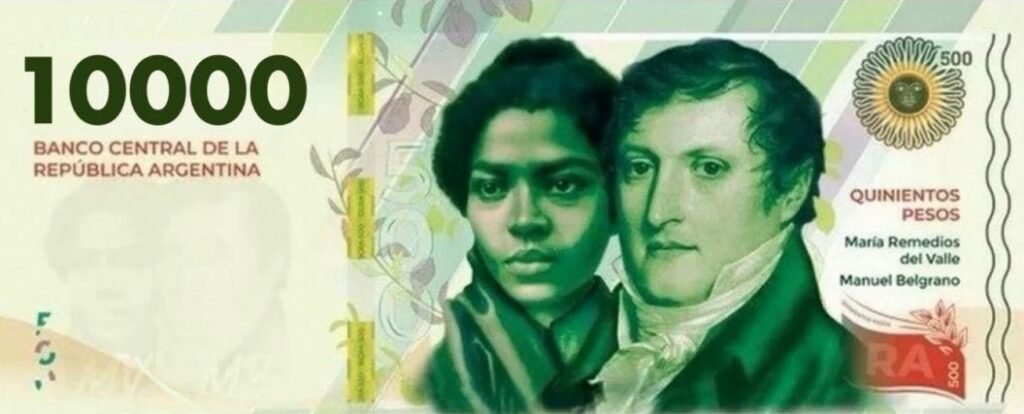 Nuevos Billetes de 10.000 y 20.000 Pesos en Argentina