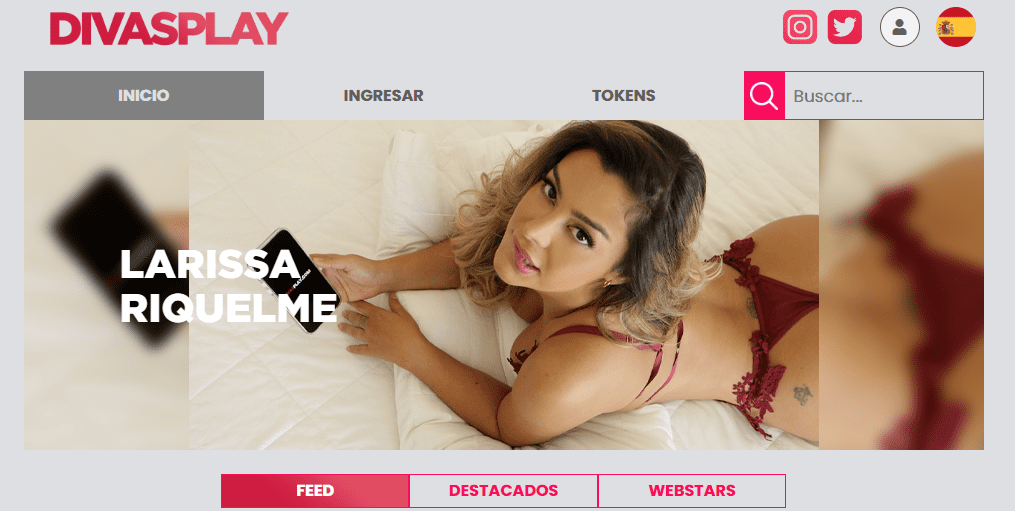 Captura Home del Sitio DIVASPLAY